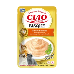 Front packaging of Ciao Entrée Bisque Chicken Recipe