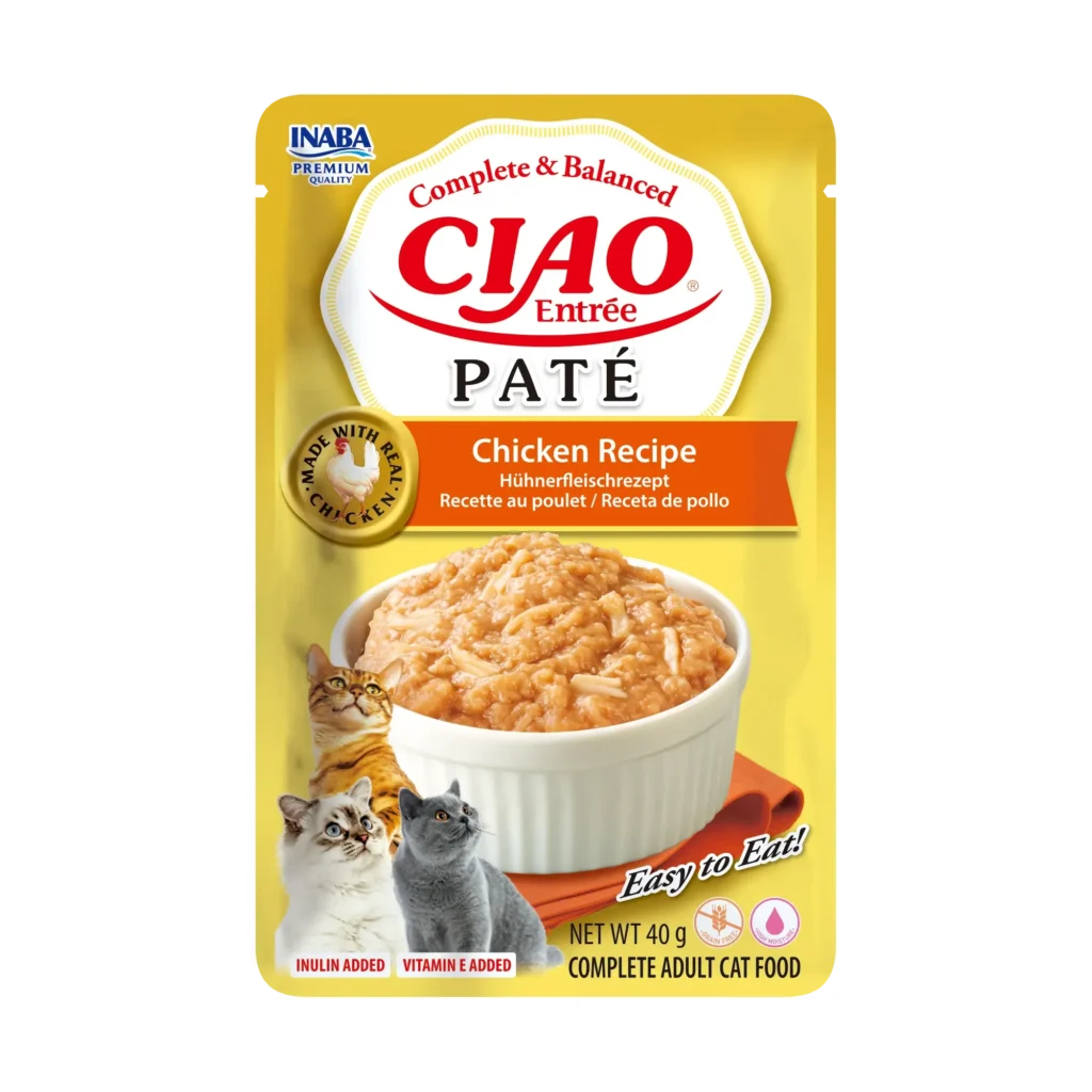 Front packaging of Ciao Entrée Paté Chicken Recipe