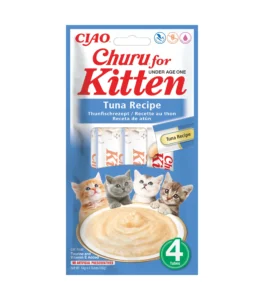 Front packaging of Churu Kitten Tuna Recipe