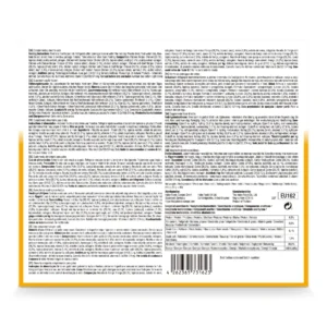 Back of Churu Multipack Chicken Varieties packaging showin ingredients and nutritional analysis.