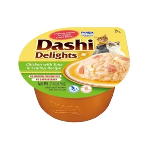 Front packaging of Dashi Delights Chicken with Tuna & Scallop Recipe
