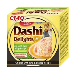 Back of Dashi Delights Chicken with Tuna & Scallop Recipe