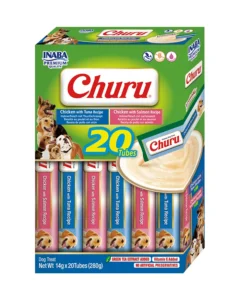 Back of Dog Churu Multipack 20P Chicken Seafood Variety, 20 tubes pack