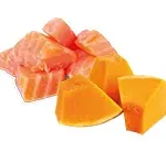 Variedad de salmón y calabaza