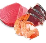 Gamba y marisco
